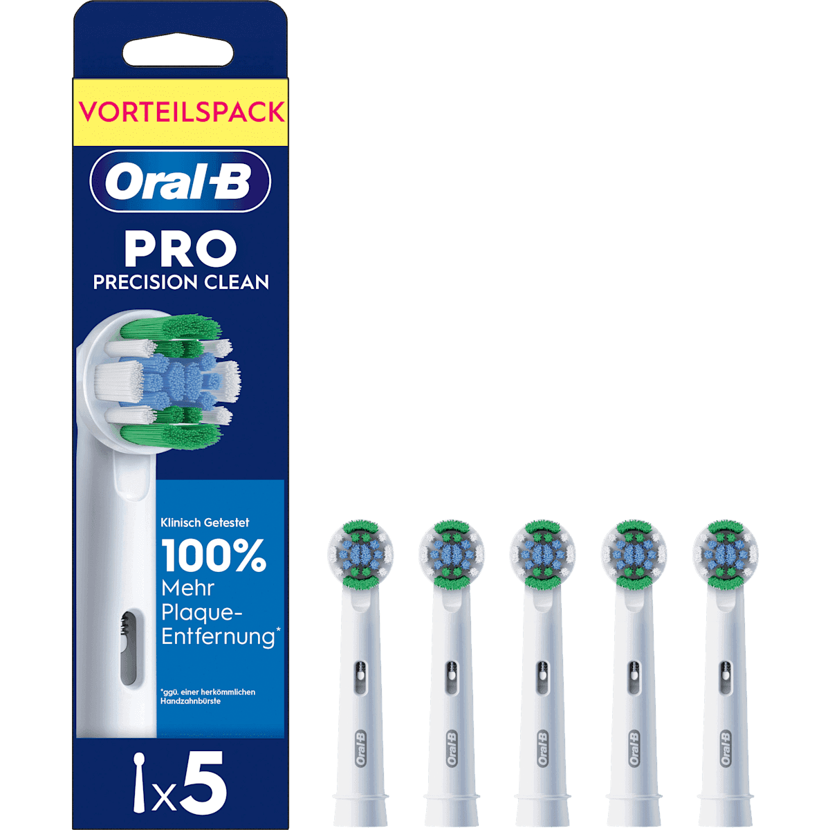 Oral-B Brossettes de rechange PRO Precision Clean, 5 pièces — produit allemand authentique au Maroc