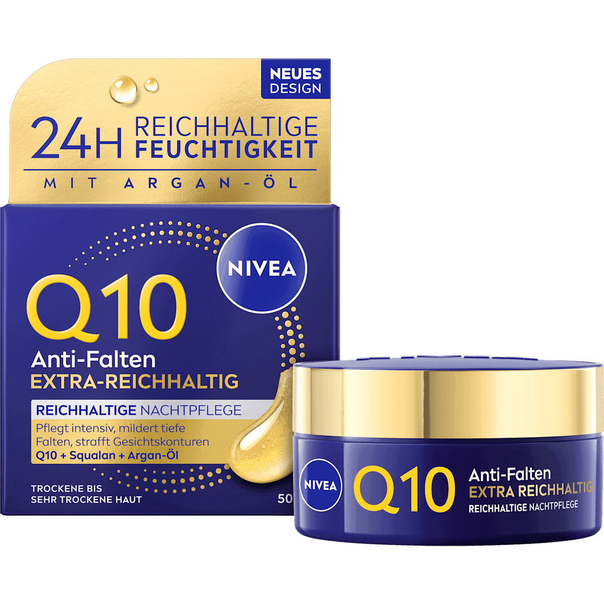 NIVEA crème de nuit Q10 Anti-Falten Reichhaltig, 50 ml — منتج ألماني أصلي في المغرب