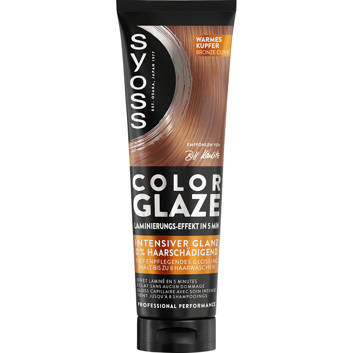 Syoss Glossing Color Glaze Warmes Kupfer, 130 ml — produit allemand authentique au Maroc