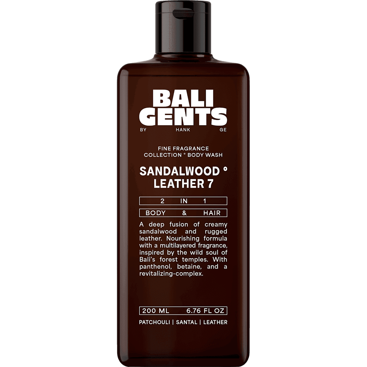 BALI GENTS Gel douche Sandalwood Leather 7 2in1, 200 ml — منتج ألماني أصلي في المغرب