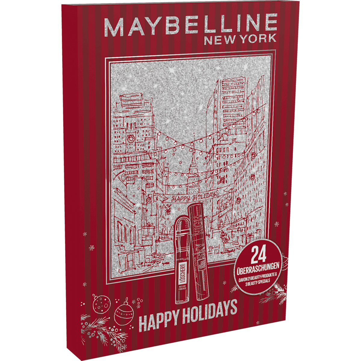 MAYBELLINE NEW YORK Calendrier de l'avent 2026 Happy Holidays, 1 pièce — produit allemand authentique au Maroc
