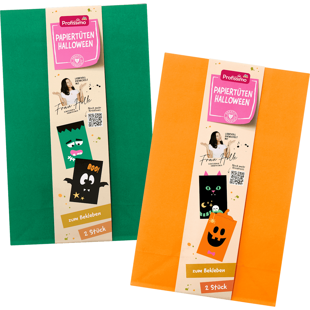 Profissimo Sacs en papier Halloween, 2 pièces (Profissimo Papiertüten Halloween, 2 St) — منتج ألماني أصلي في المغرب