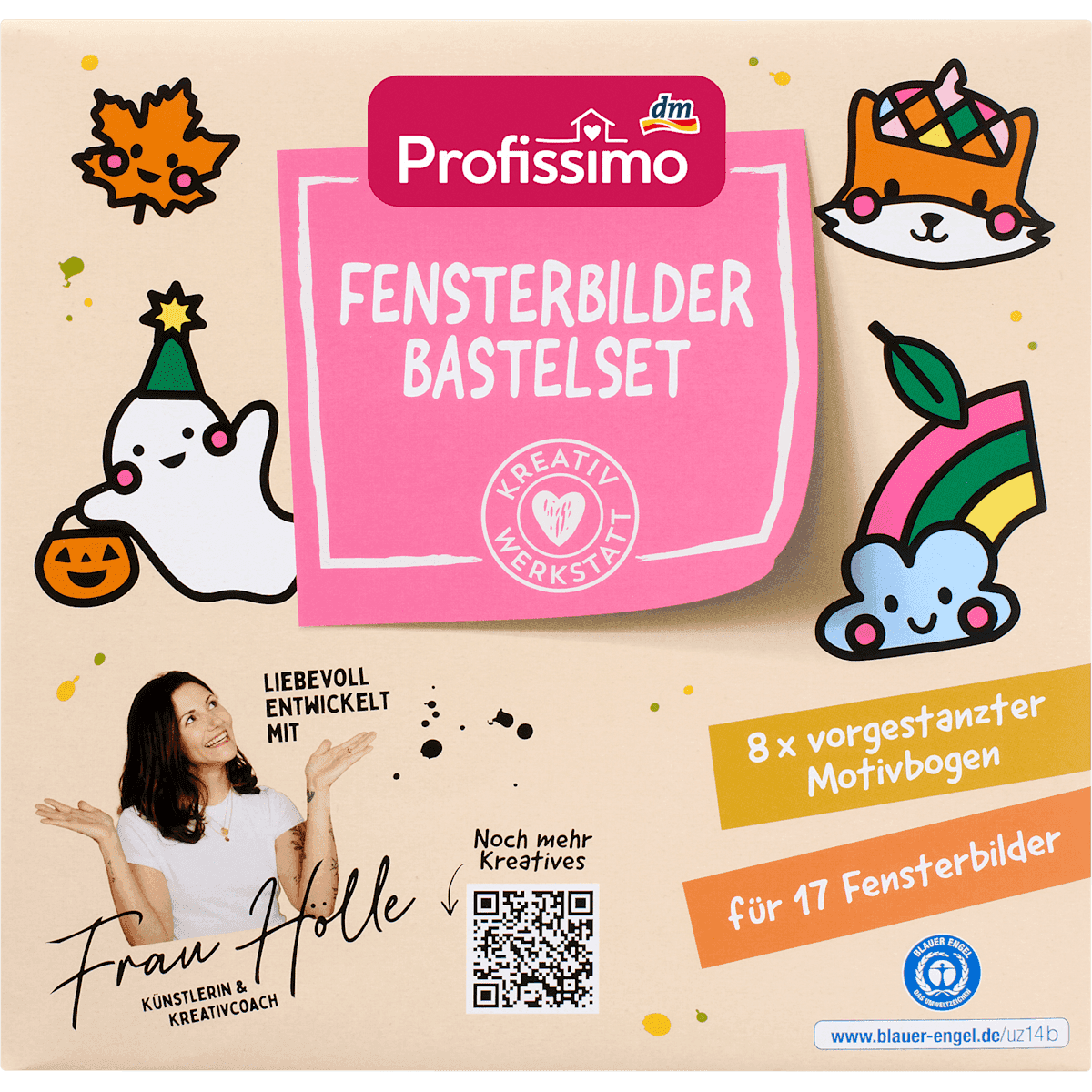 Profissimo Kit décorations de fenêtre automne, 1 pièce (Profissimo Fensterbilder Bastelset Herbst, 1 St) — produit allemand authentique au Maroc