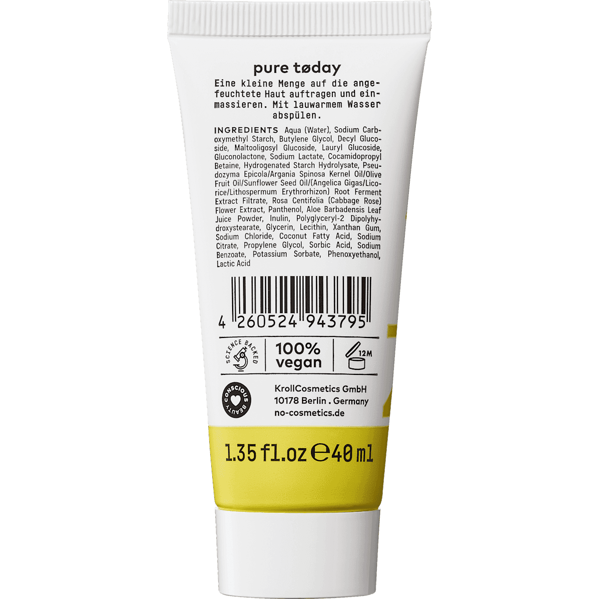 NØ cosmetics Gommage Cleanser AHA / PHA, 40 ml (NØ cosmetics Peeling Cleanser AHA / PHA, 40 ml) — منتج ألماني أصلي في المغرب