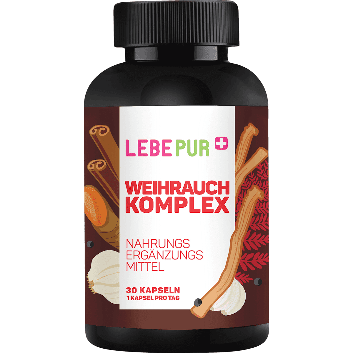 Lebepur Complexe boswellia (encens) gélules 30 pièces, 21 g — produit allemand authentique au Maroc