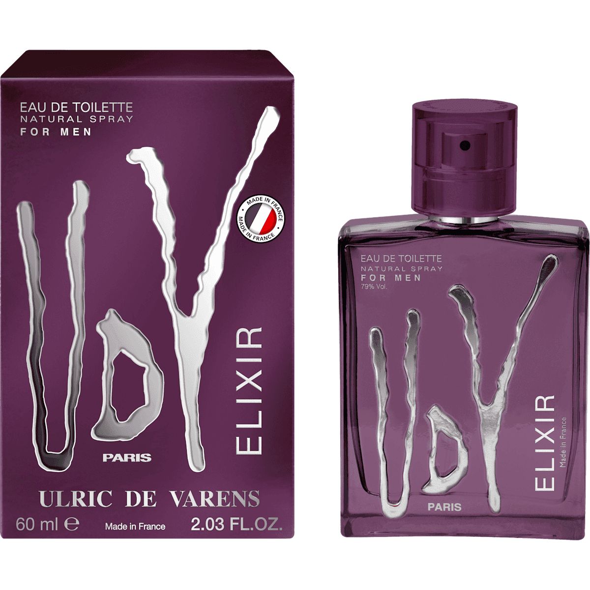 ULRIC DE VARENS Elixir For Men Eau de Toilette, 60 ml — produit allemand authentique au Maroc