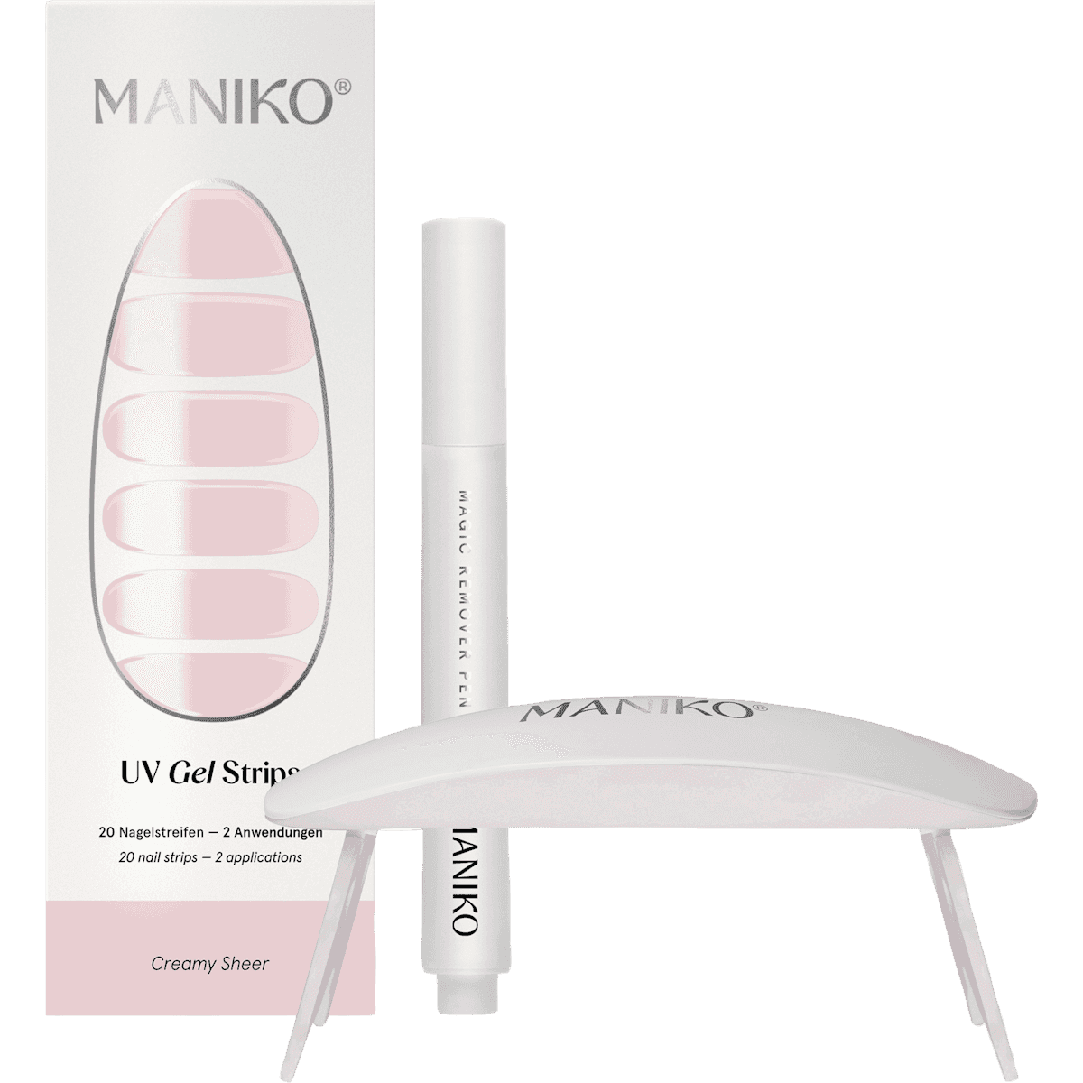 Maniko coffret de démarrage UV Gel Stickers ongles Creamy Sheer, 1 pièce — produit allemand authentique au Maroc
