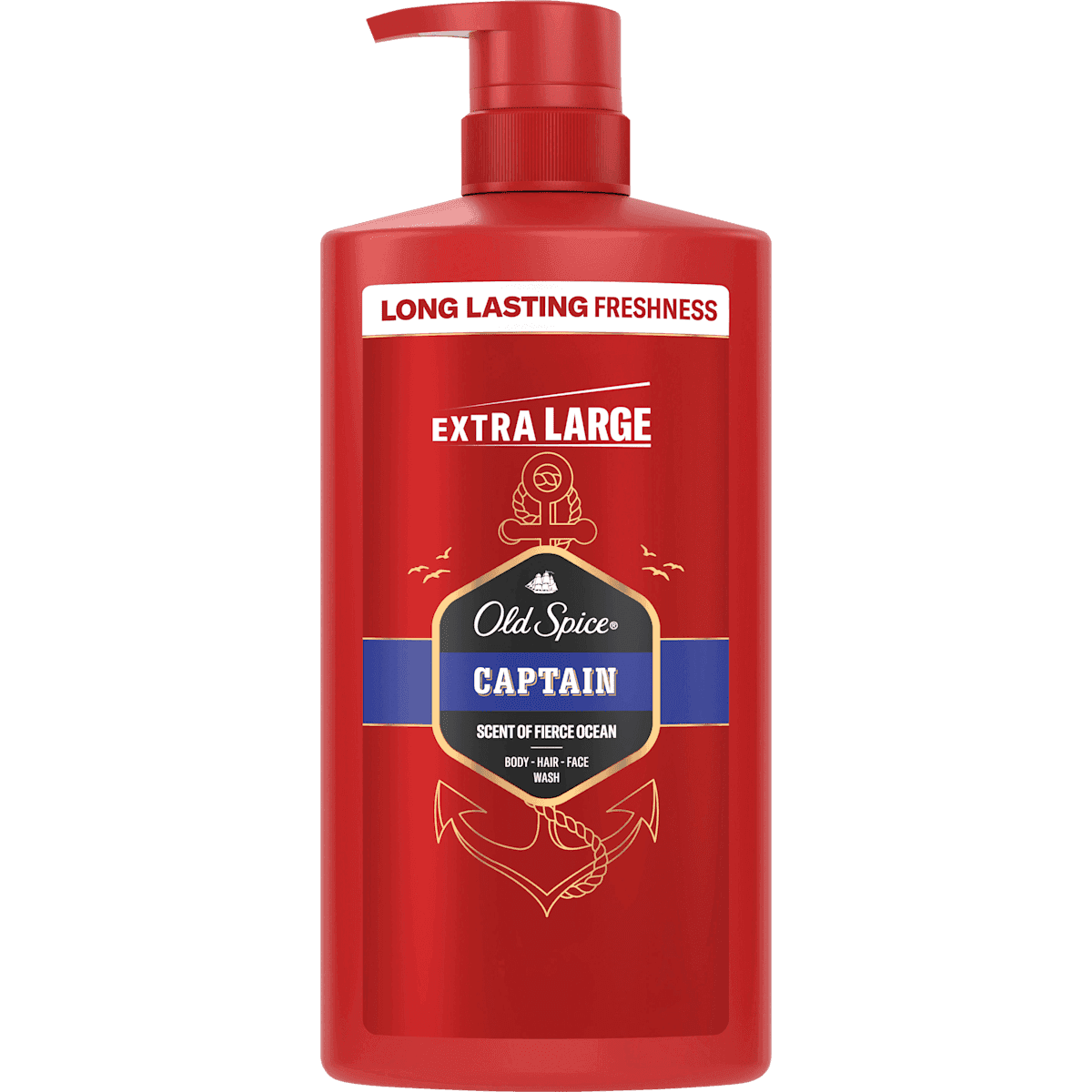 Old Spice Gel douche Captain 3in1, 800 ml (Old Spice Duschgel Captain 3in1, 800 ml) — produit allemand authentique au Maroc