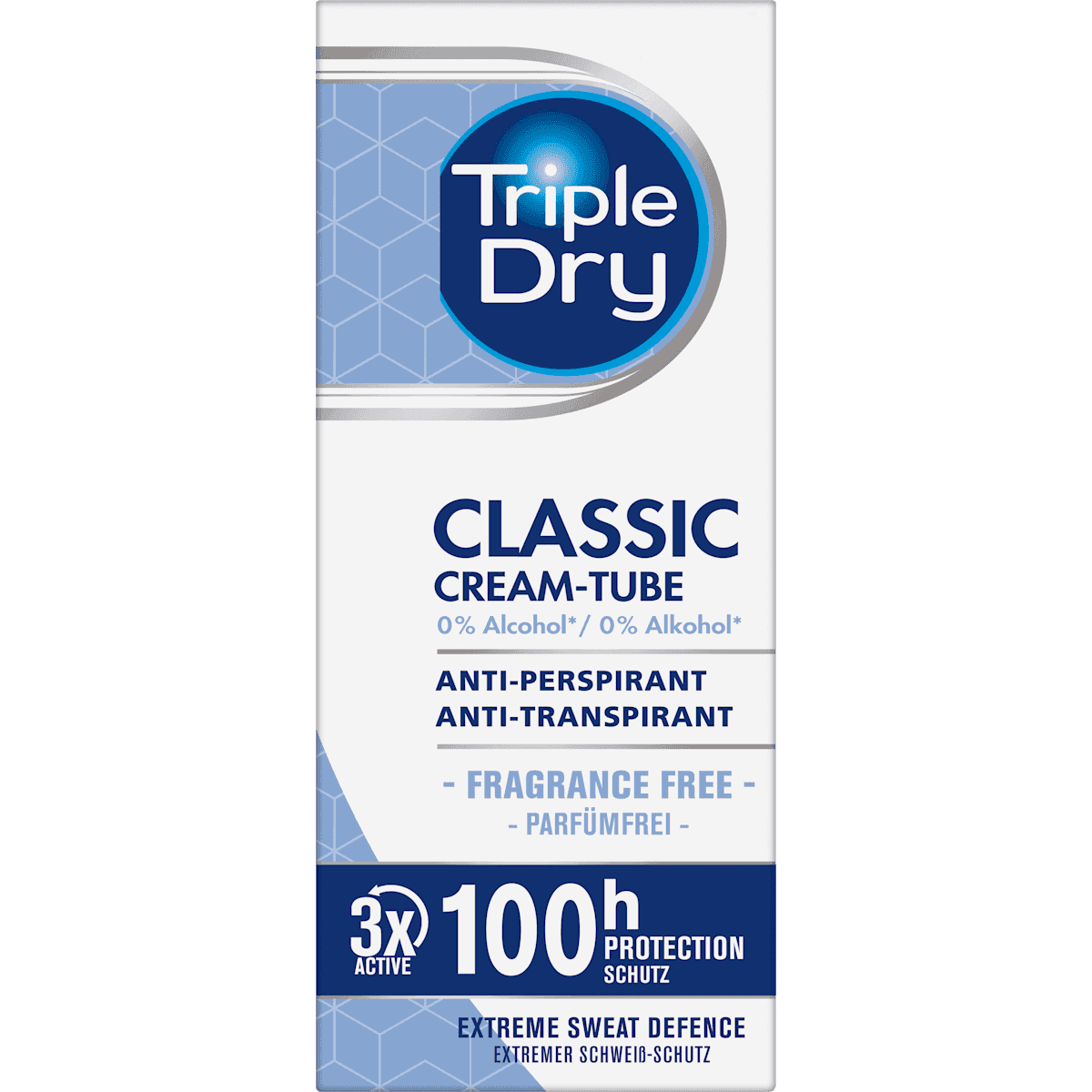 Triple Dry anti-transpirant Déodorant crème Classic, 30 ml (Triple Dry Antitranspirant Deocreme Classic, 30 ml) — produit allemand authentique au Maroc