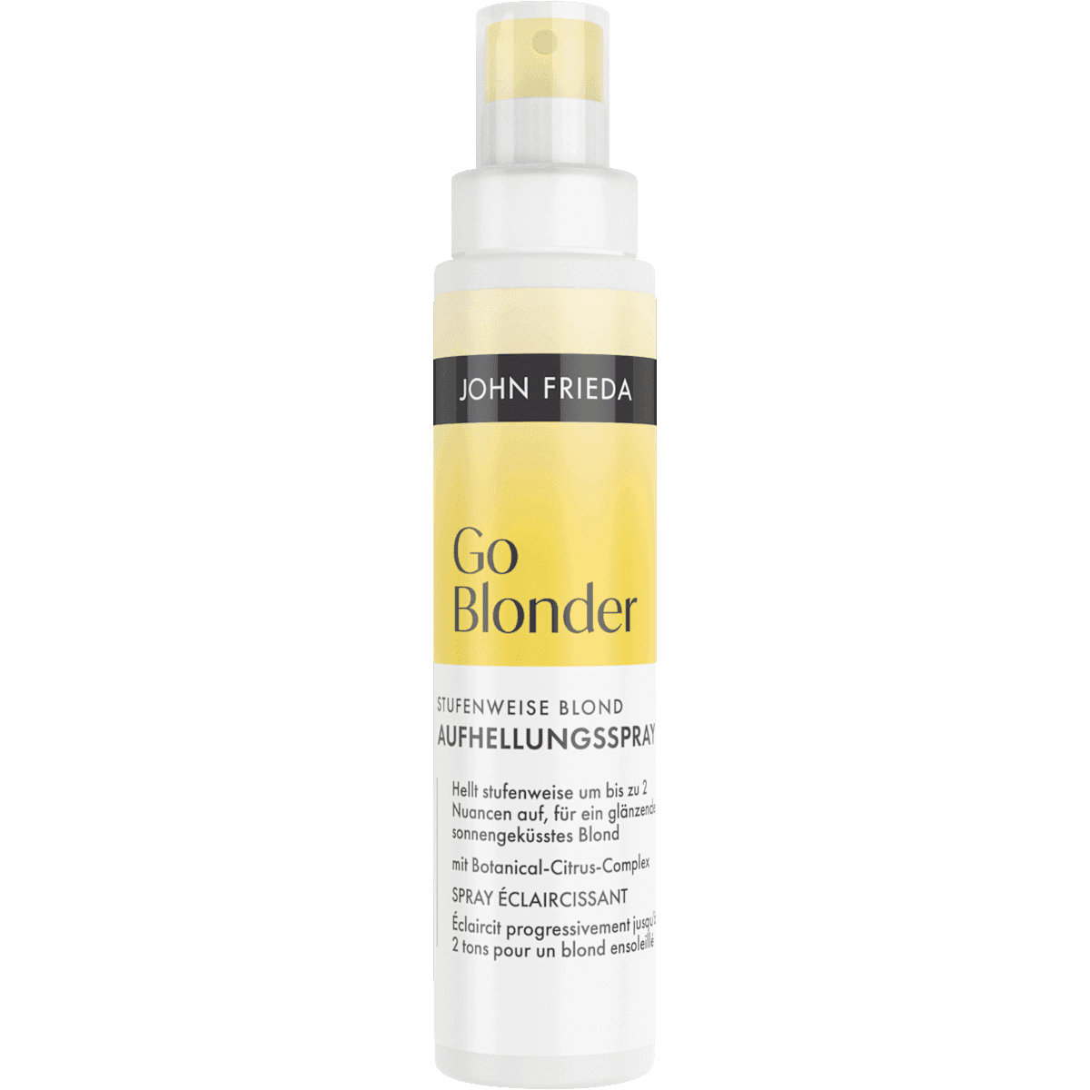 John Frieda Spray éclaircissant Go Blonder blond progressif, 100 ml — produit allemand authentique au Maroc