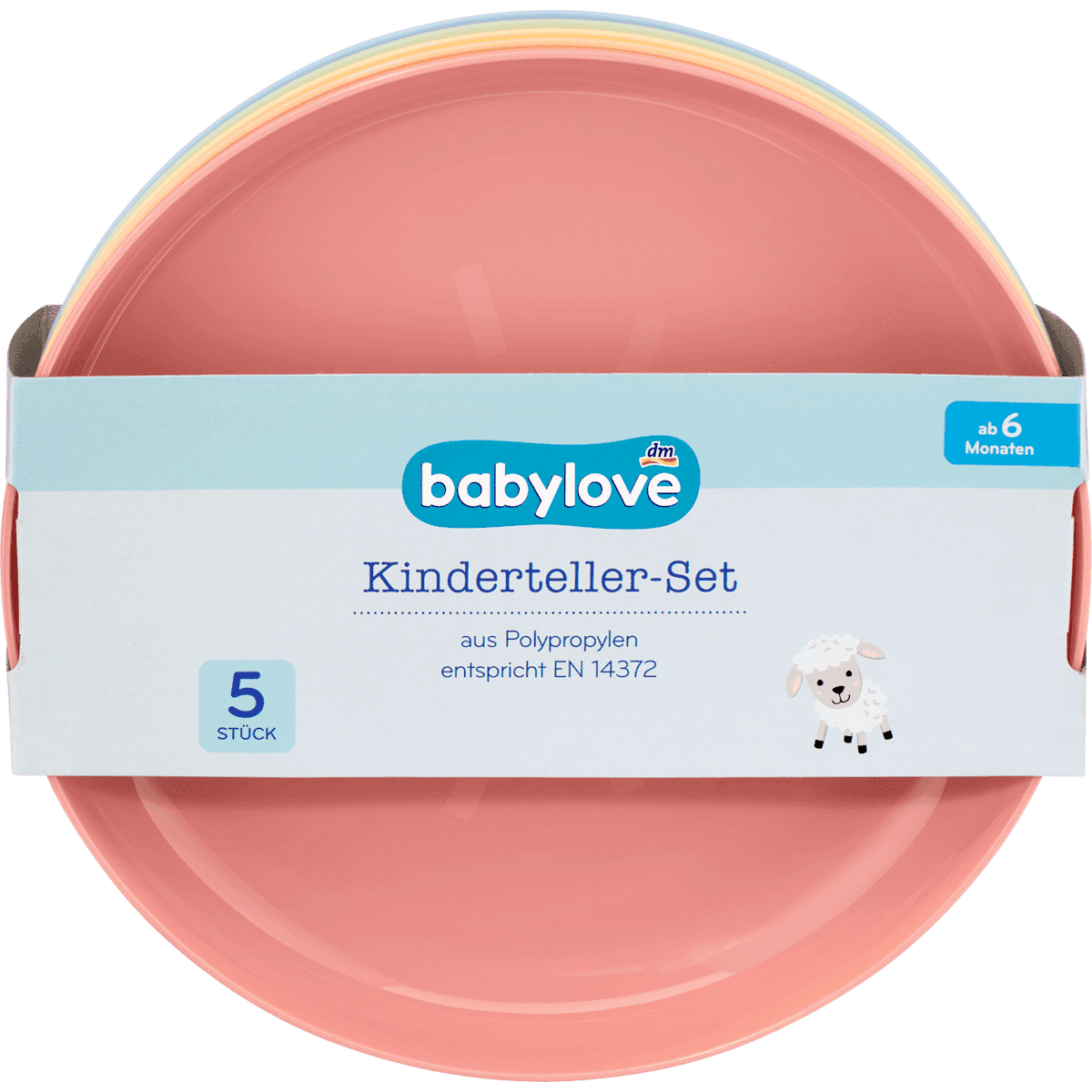 Babylove set d'assiettes 5 pièces, 1 pièce — produit allemand authentique au Maroc