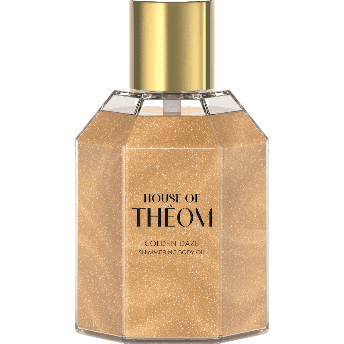 HOUSE OF THÊOM Shimmering Body Oil Golden Daze, 80 ml — produit allemand authentique au Maroc