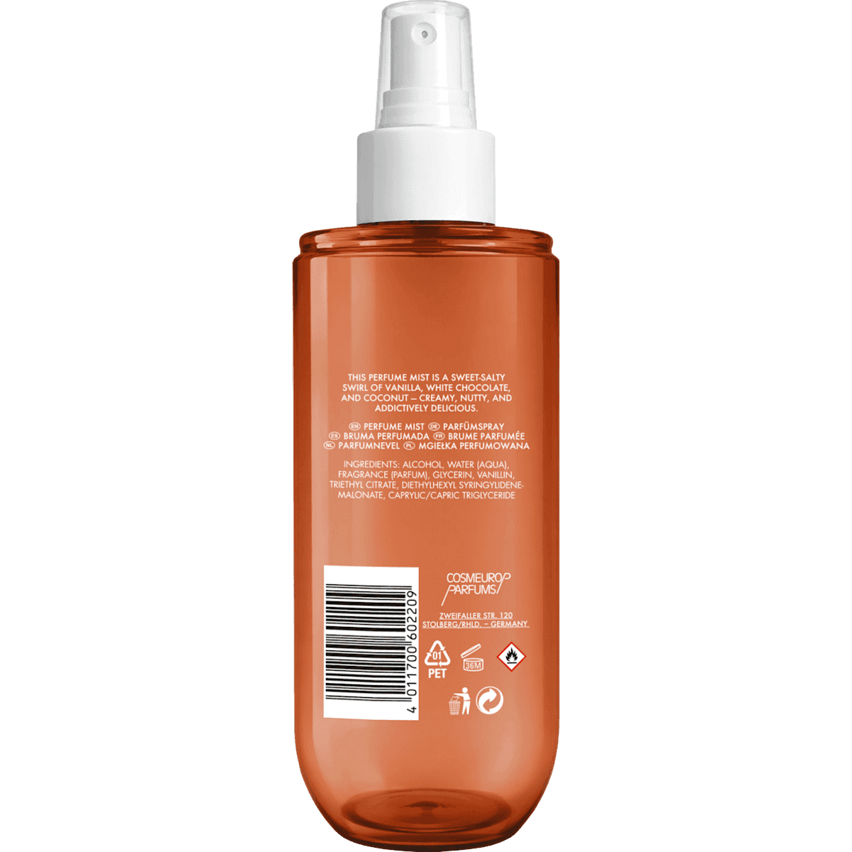 YUMIQUE Salted Nuts Brume corporelle Body Mist, 240 ml (YUMIQUE Salted Nuts Körperspray Body Mist, 240 ml) — منتج ألماني أصلي في المغرب