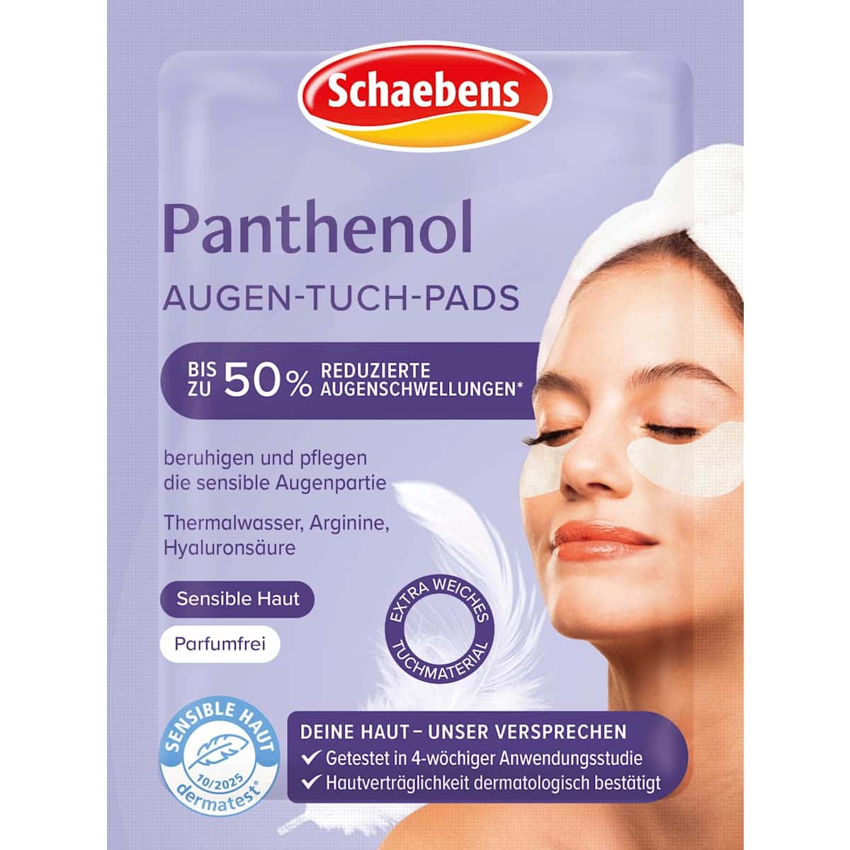 Schaebens Yeux Tuch-Pads Panthenol (1 paire), 2 pièces (Schaebens Augen Tuch-Pads Panthenol (1 Paar), 2 St) — منتج ألماني أصلي في المغرب