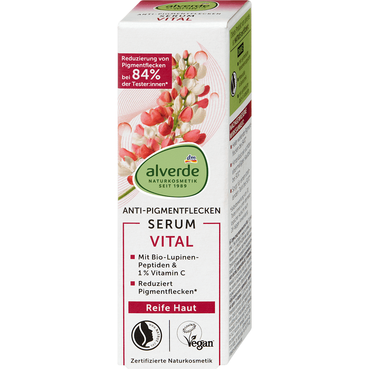 alverde NATURKOSMETIK Pigmentfleckenserum Vital, 30 ml — produit allemand authentique au Maroc