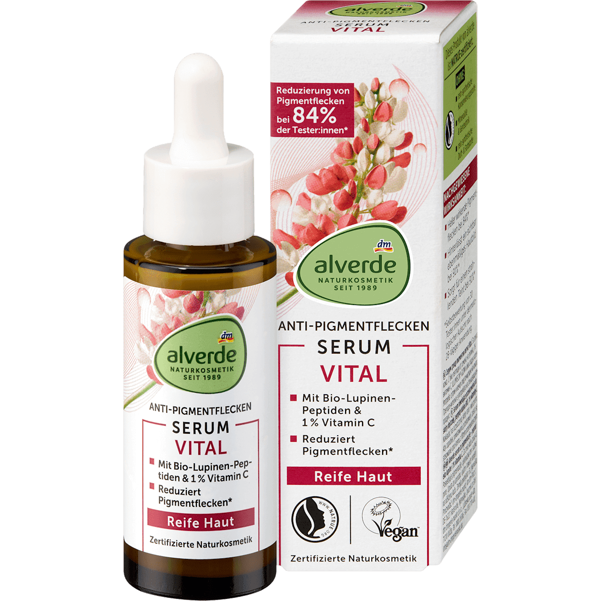alverde NATURKOSMETIK Pigmentfleckenserum Vital, 30 ml — produit allemand authentique au Maroc