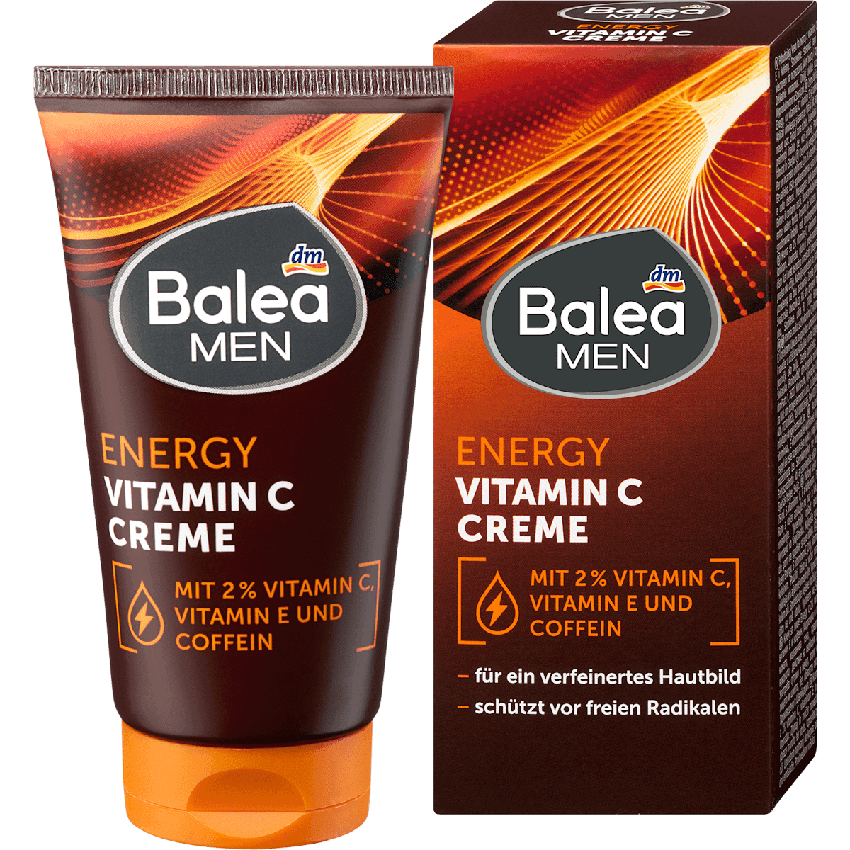 Balea MEN crème visage Energy Vitamine C, 75 ml — produit allemand authentique au Maroc