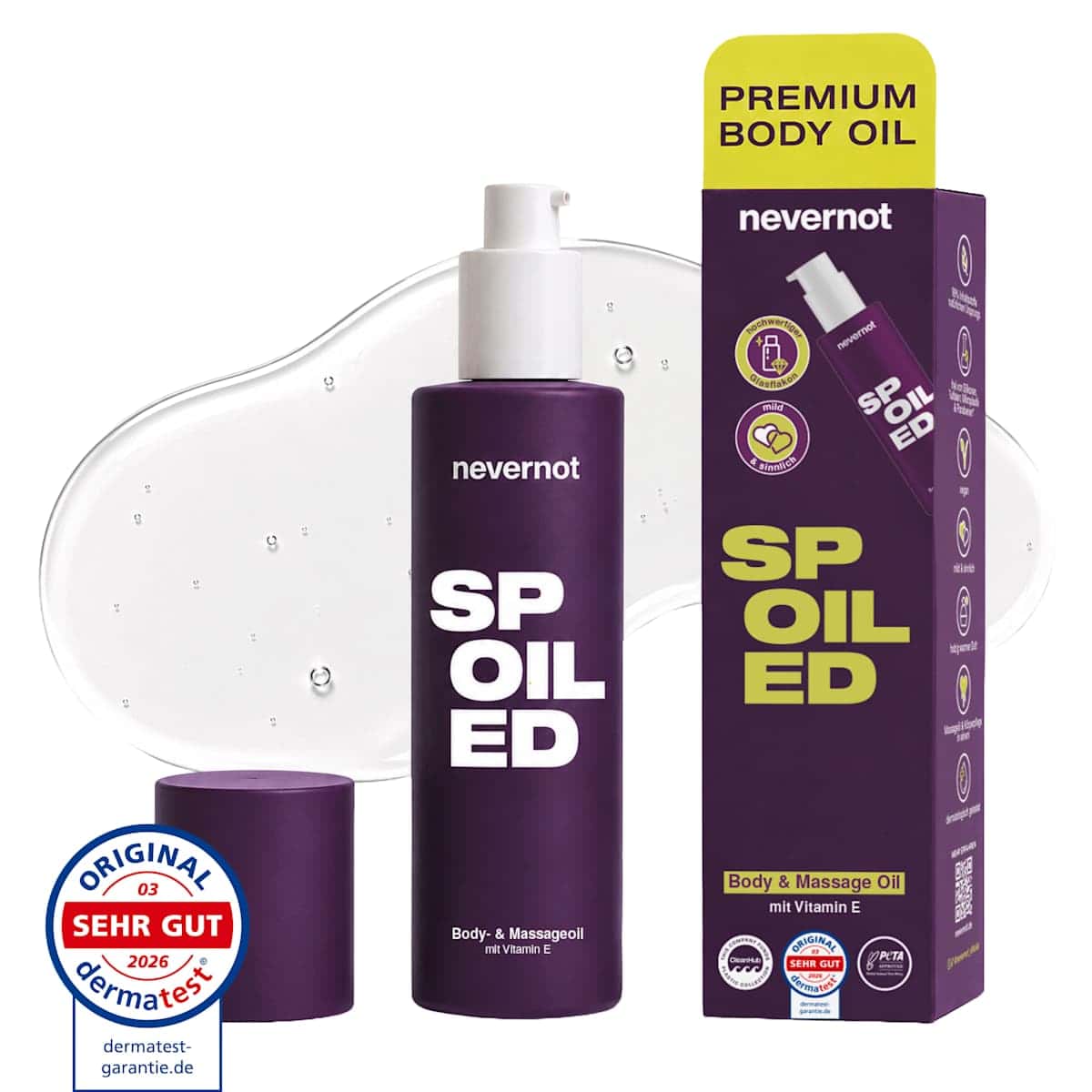 nevernot Spoiled Oil massage, 100 ml — authentic German product in Morocco