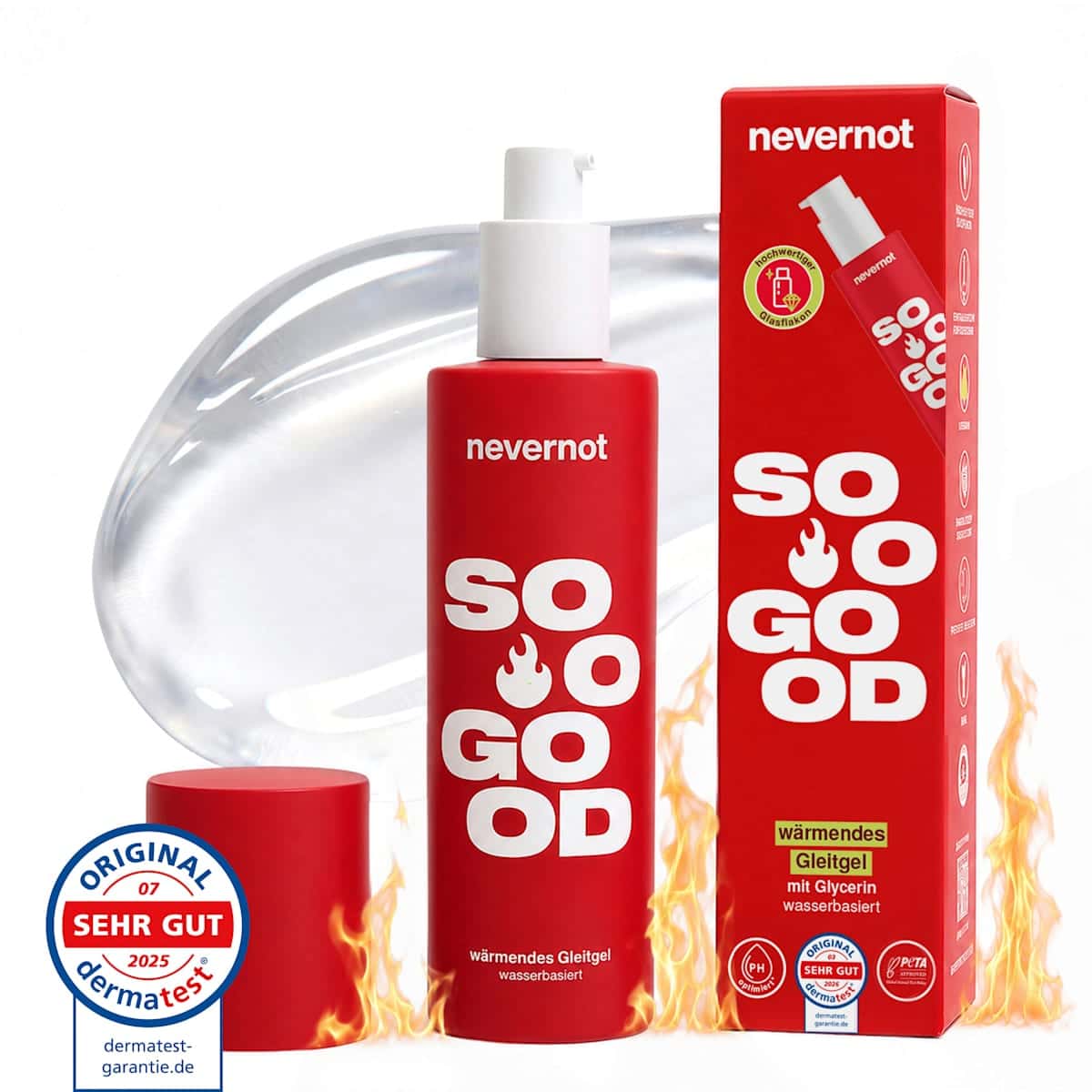 nevernot Gel lubrifiant Sooo Good chauffant, 100 ml — produit allemand authentique au Maroc