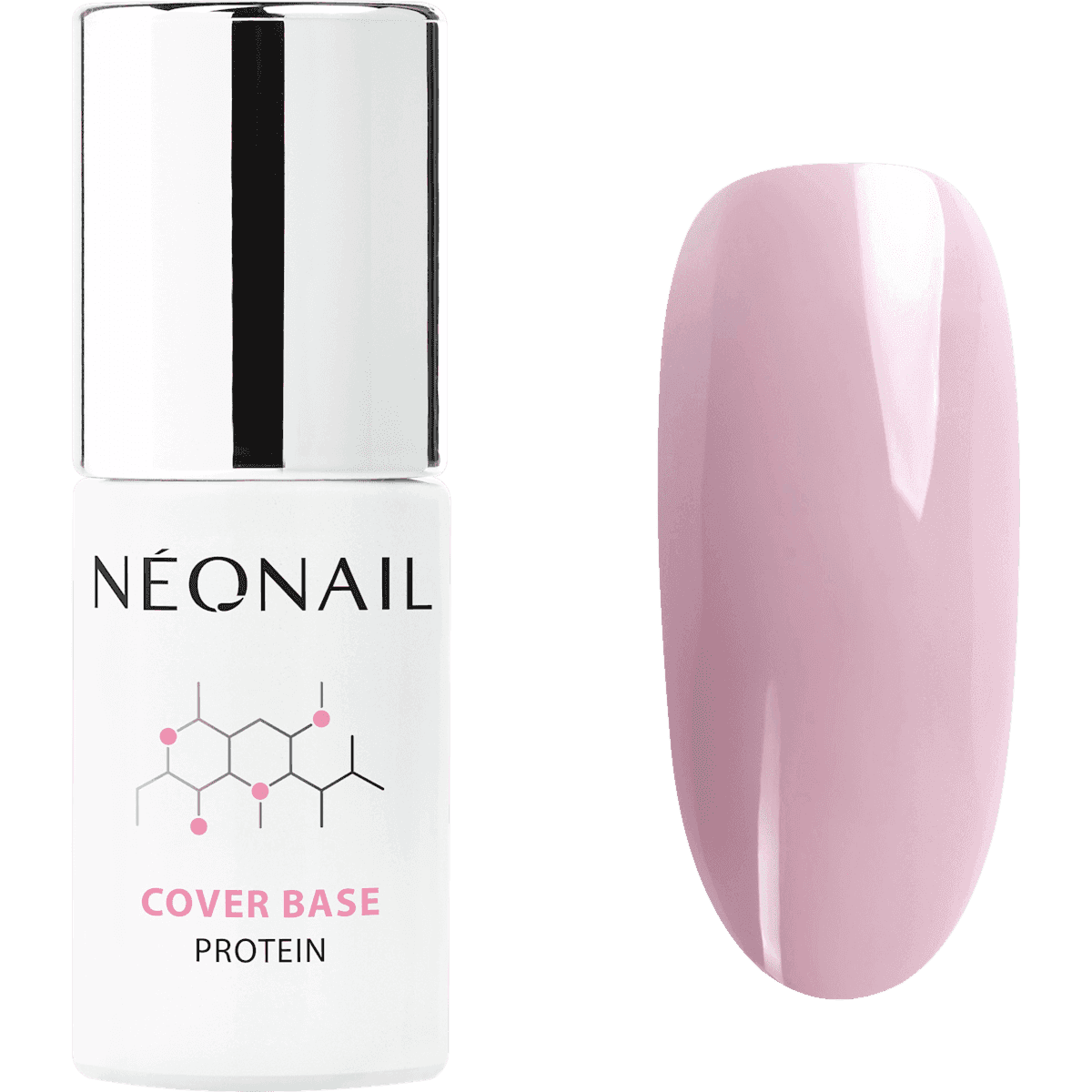 NÉONAIL UV Vernis à ongles Cover Base Protein Light Nude, 7,2 ml — produit allemand authentique au Maroc