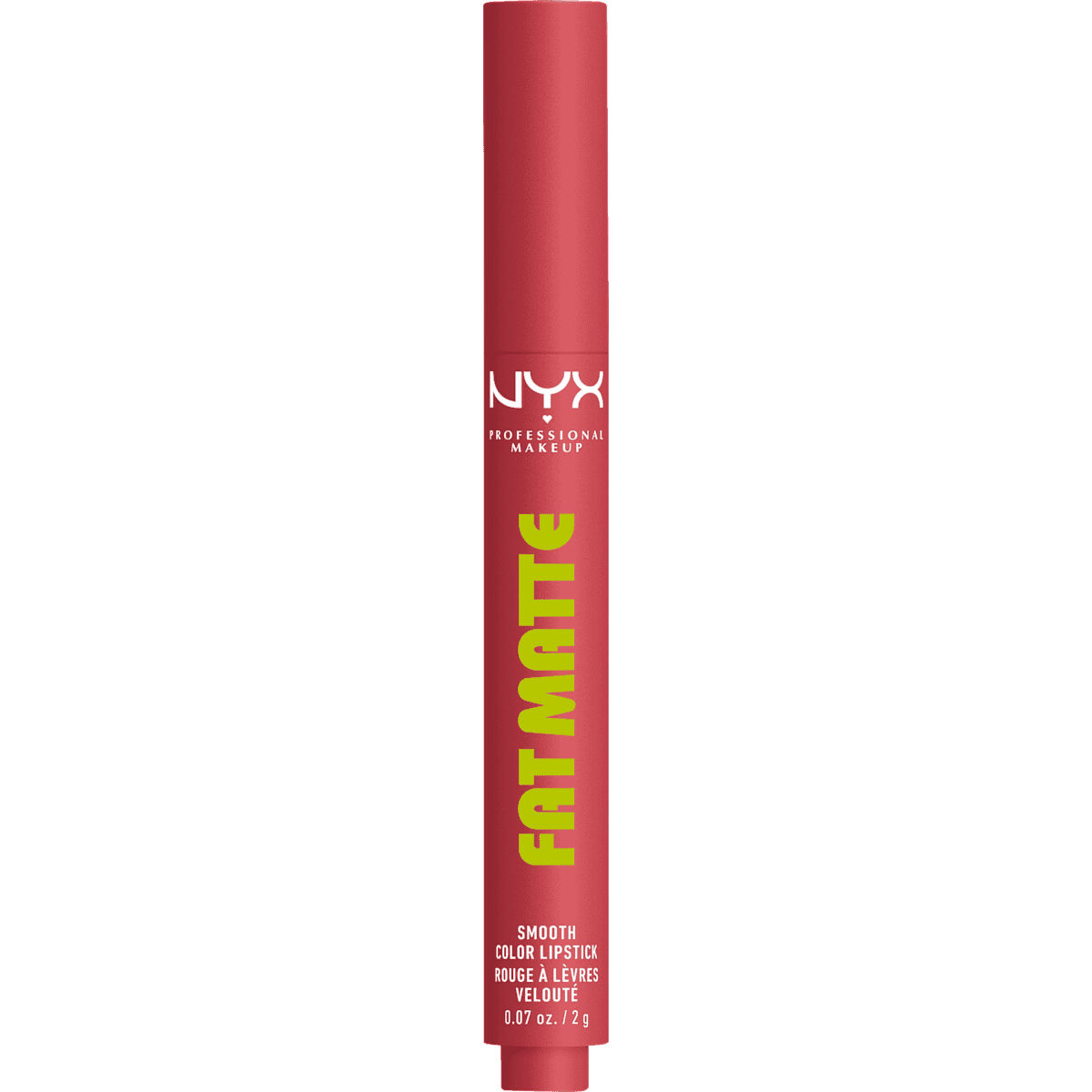 NYX PROFESSIONAL MAKEUP Rouge à lèvres Fat Matte Smooth 12 Blush Blanket, 2 g — produit allemand authentique au Maroc