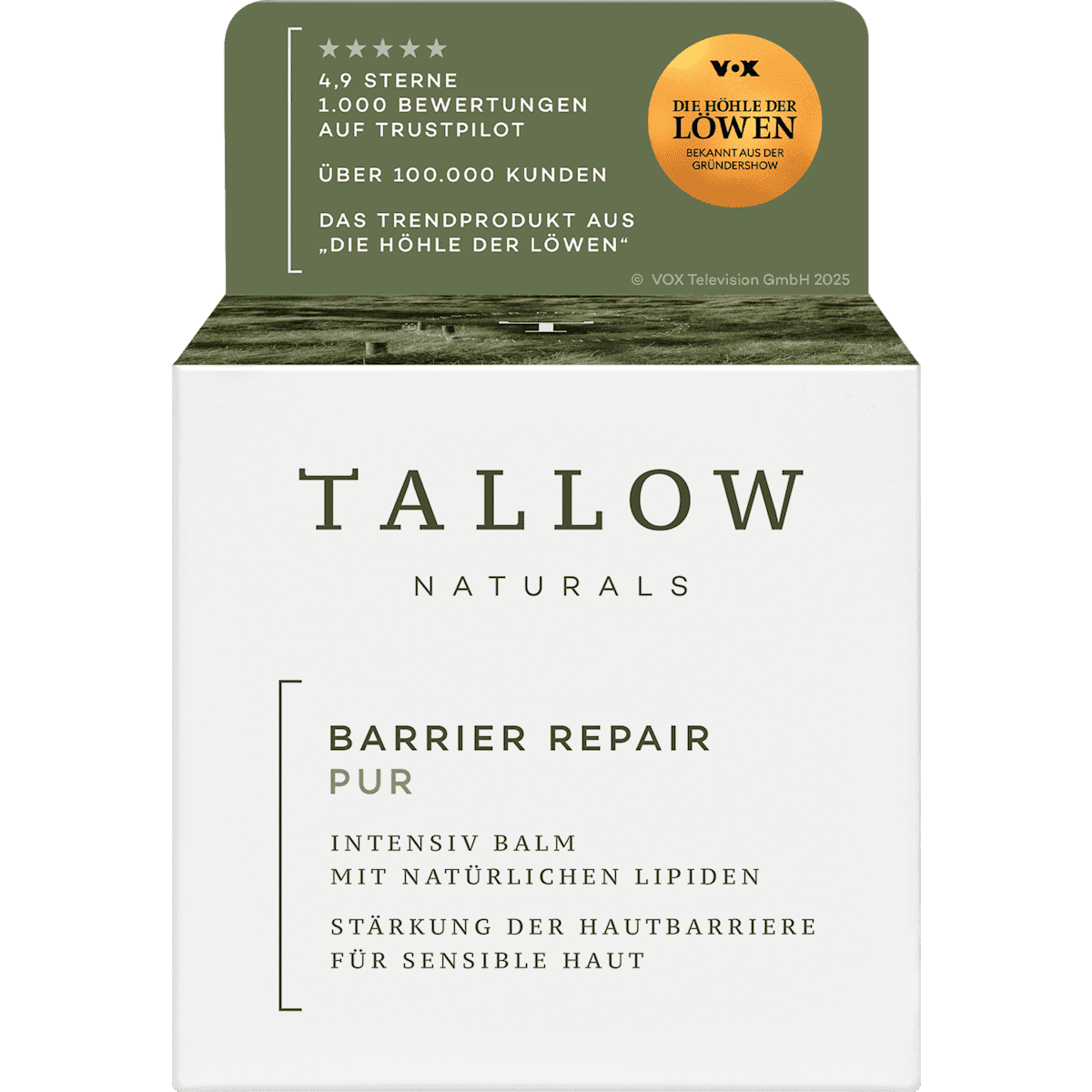 TALLOW NATURALS crème visage Naturals Barrier Repair Pur, 50 ml (TALLOW NATURALS Gesichtscreme Naturals Barrier Repair Pur, 50 ml) — منتج ألماني أصلي في المغرب