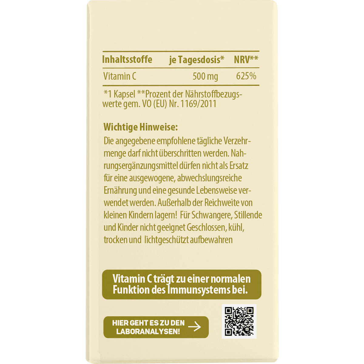 Lebepur Vitamine C gélules 30 pièces, 21 g (Lebepur Vitamin C Kapseln 30 St, 21 g) — produit allemand authentique au Maroc