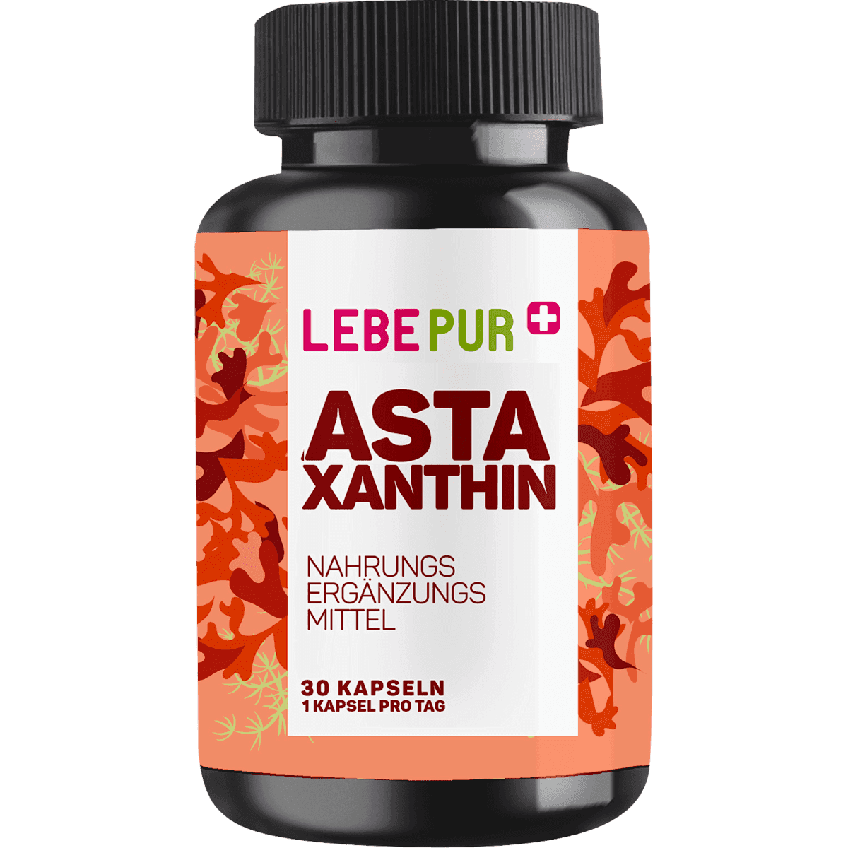 Lebepur Astaxanthin gélules 30 pièces, 14,1 g — produit allemand authentique au Maroc