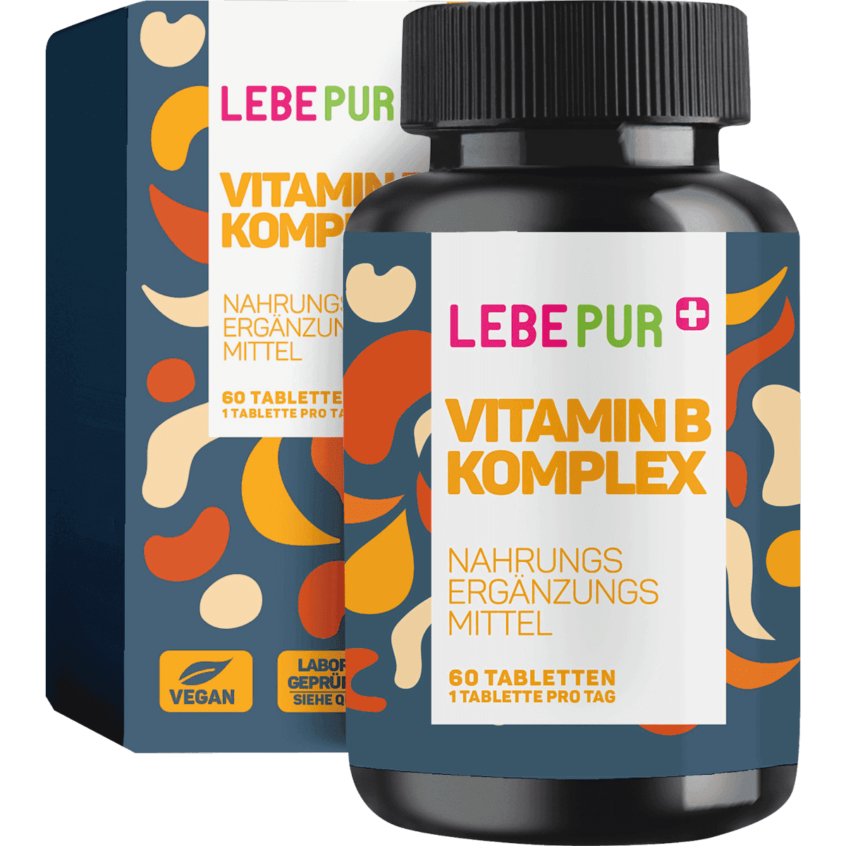 Lebepur Vitamine B complexe comprimés 60 pièces, 30 g — produit allemand authentique au Maroc
