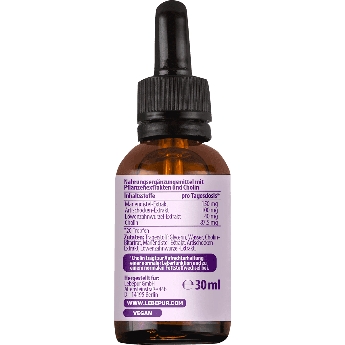 Lebepur foie complexe gouttes, 30 ml (Lebepur Leber Komplex Tropfen, 30 ml) — produit allemand authentique au Maroc