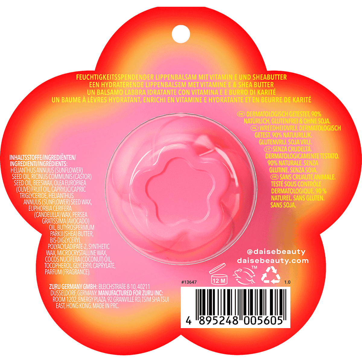 DAISE Soin des lèvres Lip Balm Juicy Pomegranate, 7 g (DAISE Lippenpflege Lip Balm Juicy Pomegranate, 7 g) — منتج ألماني أصلي في المغرب