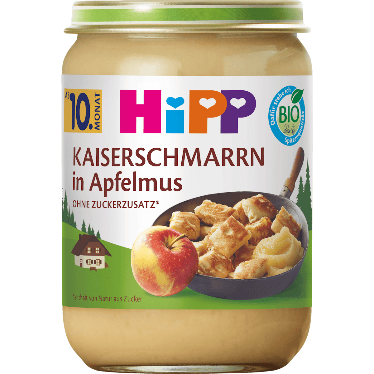 HiPP Kaiserschmarrn in Apfelmus dès 10 mois, 190 g — منتج ألماني أصلي في المغرب