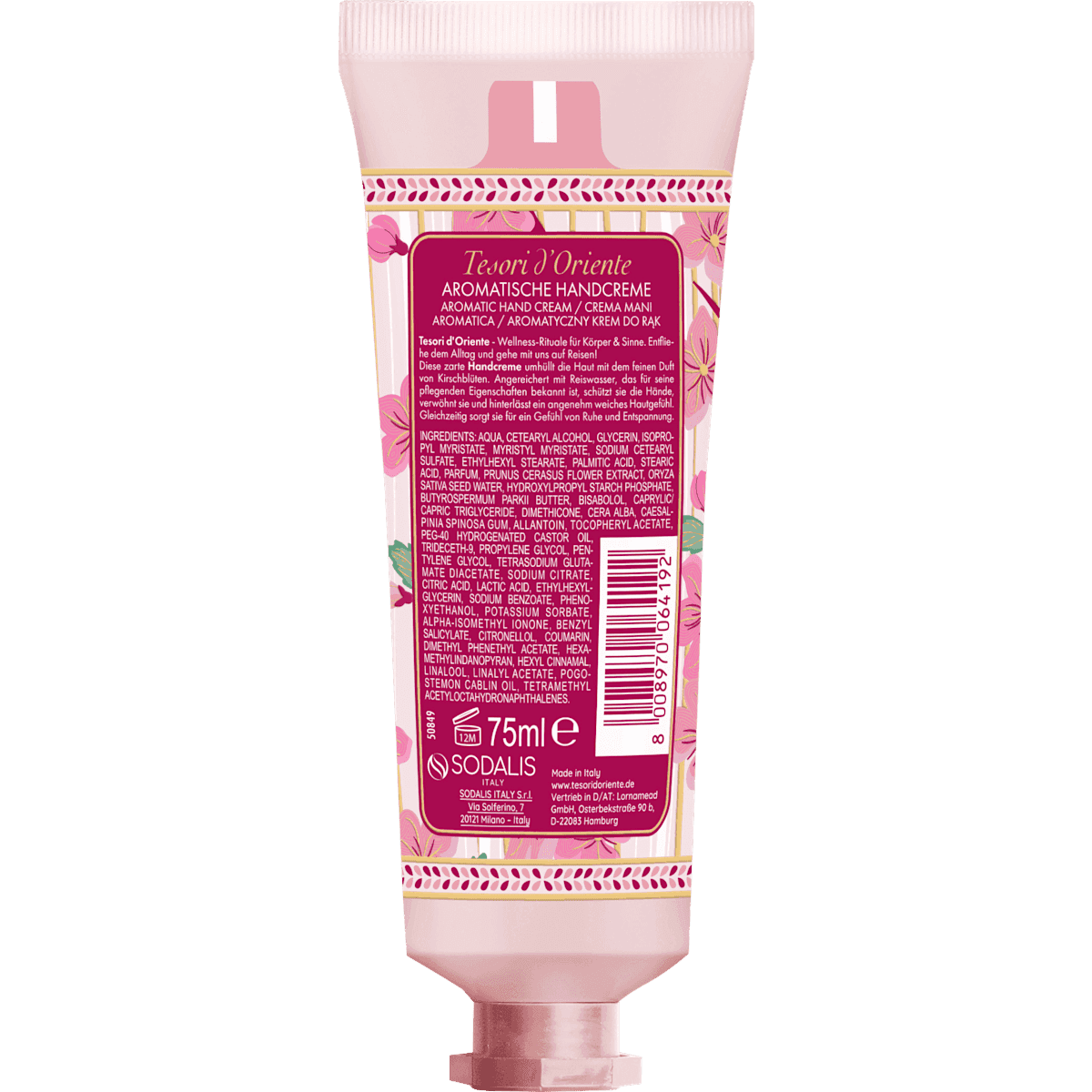Tesori d'Oriente crème mains Ikigai, 75 ml (Tesori d'Oriente Handcreme Ikigai, 75 ml) — منتج ألماني أصلي في المغرب