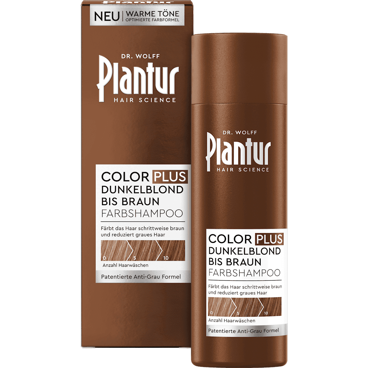 Plantur Shampooing colorant Color Plus blond foncé à brun, 200 ml — produit allemand authentique au Maroc