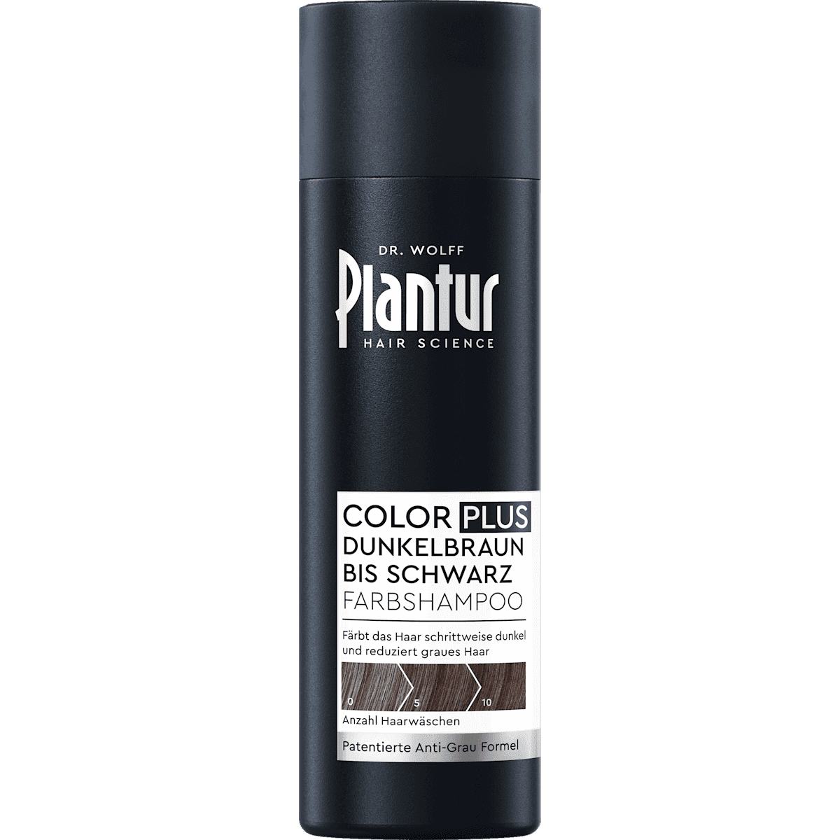 Plantur colour shampoo Color Plus dark brown to black, 200 ml (Plantur Farbshampoo Color Plus Dunkelbraun bis Schwarz, 200 ml) — authentic German product in Morocco