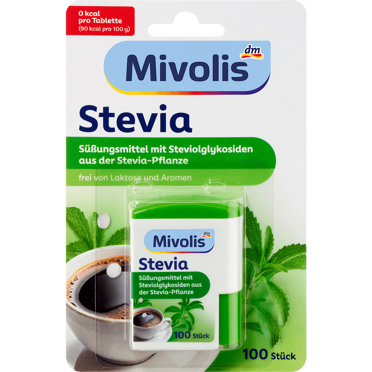 Mivolis Stevia comprimés, 100 pièces — produit allemand authentique au Maroc