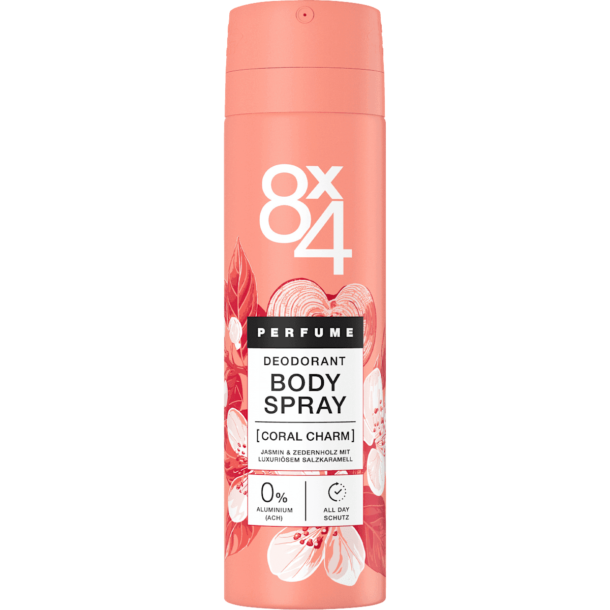 8x4 women Déodorant spray corporel Coral Charm, 150 ml — منتج ألماني أصلي في المغرب