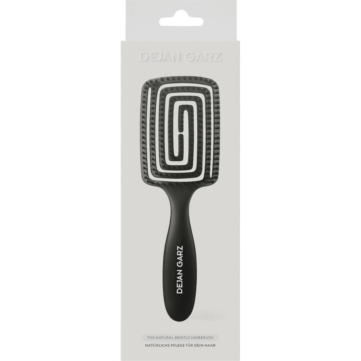 DEJAN GARZ Brosse à cheveux Wildborsten Black, 1 pièce — produit allemand authentique au Maroc