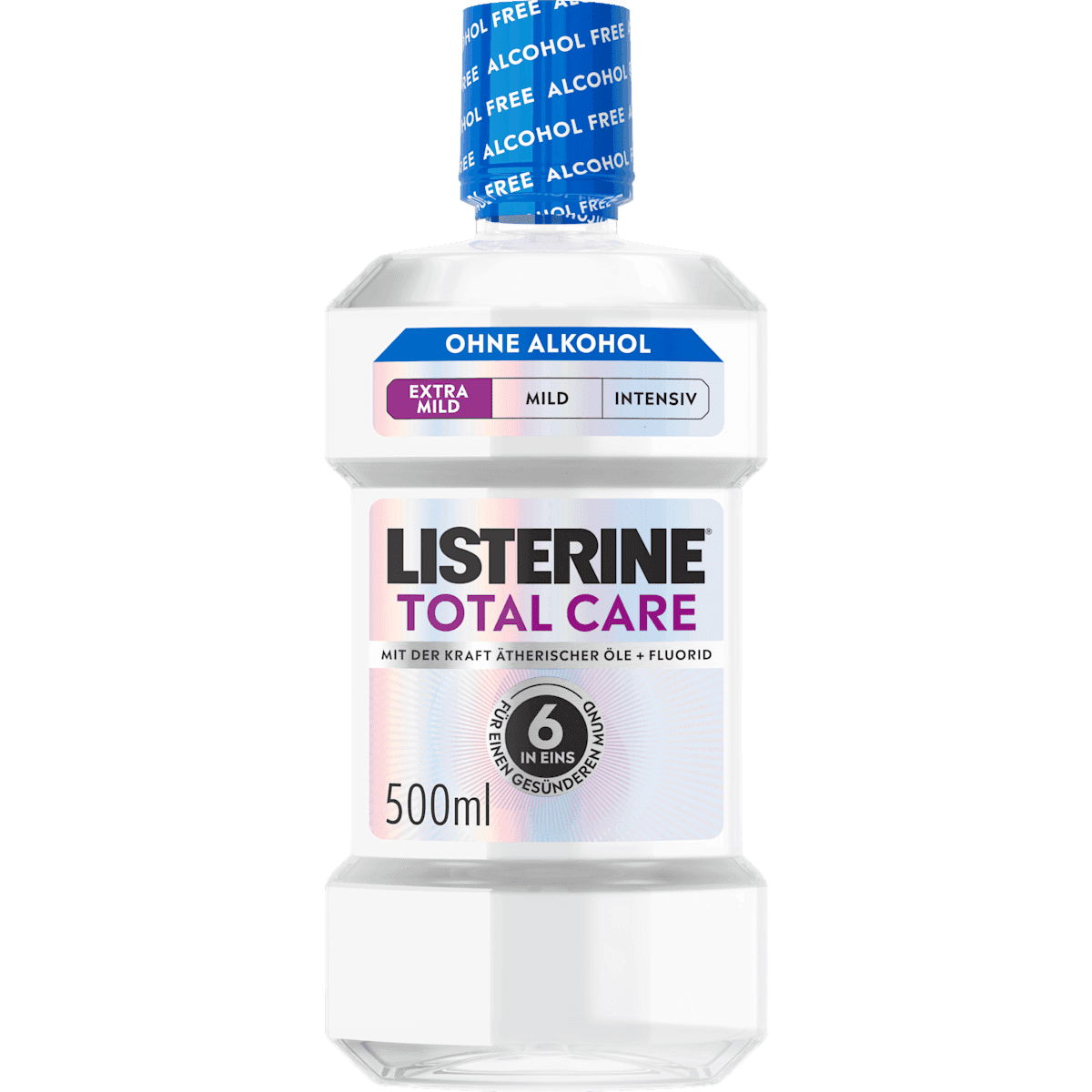 Listerine Bain de bouche Total Care Extra Milde menthe sans alcool, 500 ml — منتج ألماني أصلي في المغرب