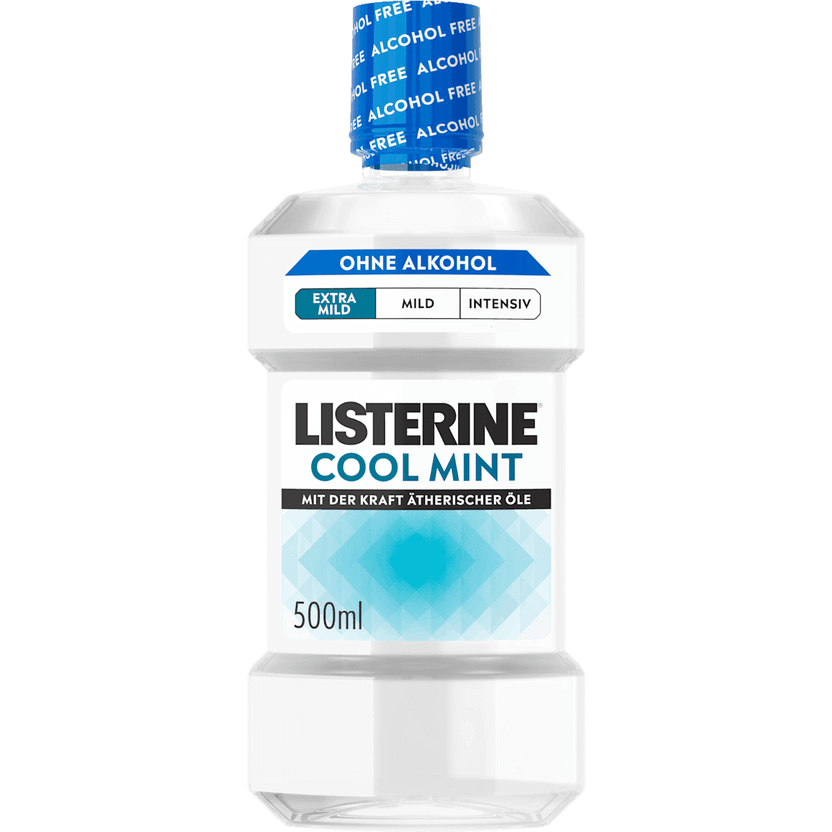 Listerine Bain de bouche Cool Mint Extra Milde menthe sans alcool, 500 ml — منتج ألماني أصلي في المغرب