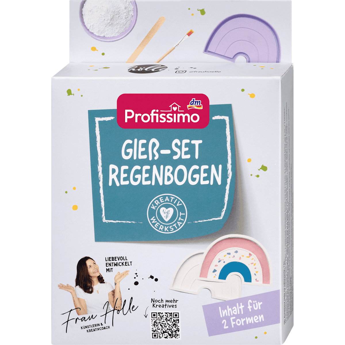 Profissimo Kit de moulage en plâtre arc-en-ciel, 1 pièce (Profissimo Gips Gieß-Set Regenbogen, 1 St) — منتج ألماني أصلي في المغرب