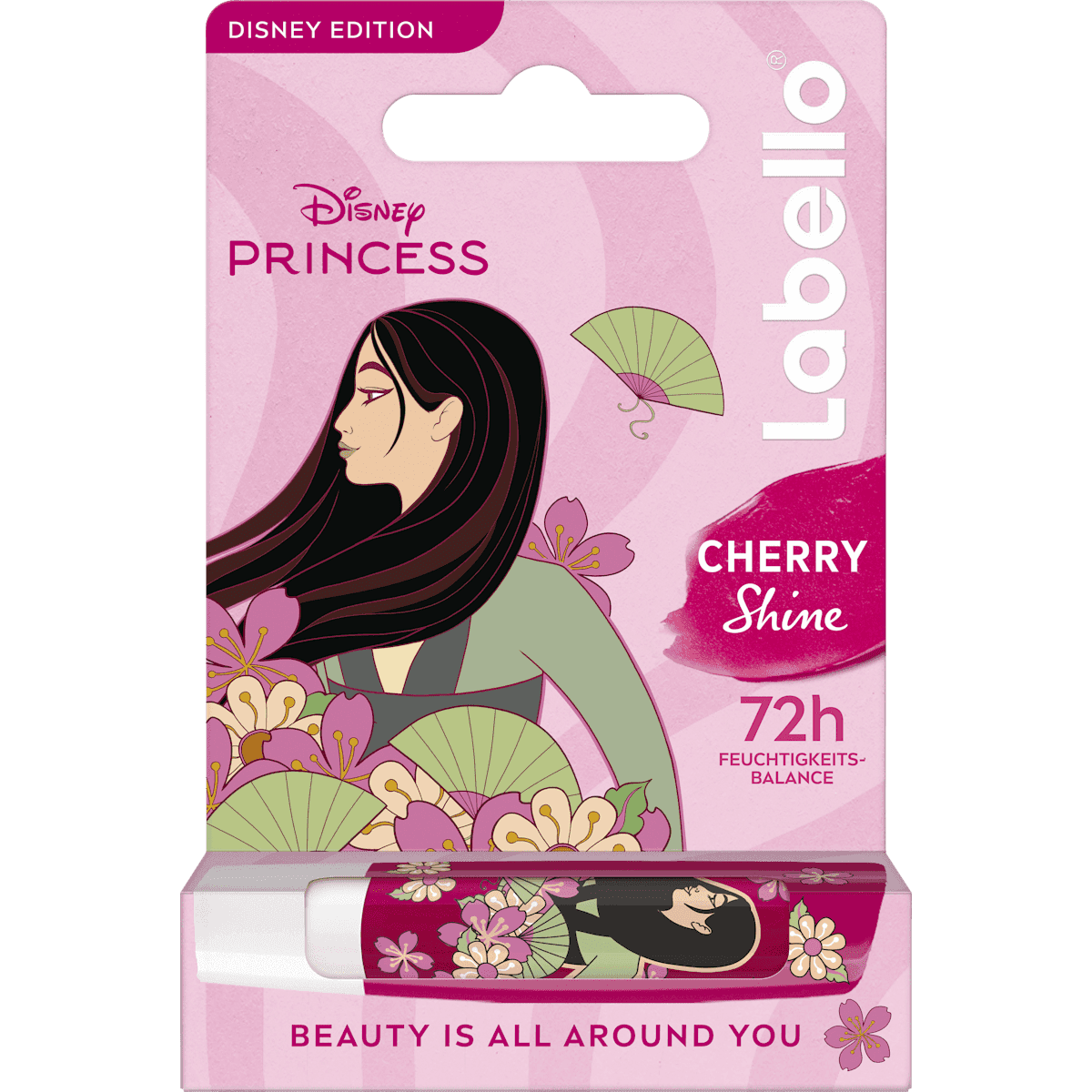 Labello Soin des lèvres Disney Princess Mulan Cherry Shine, 4,8 g (Labello Lippenpflege Disney Princess Mulan Cherry Shine, 4,8 g) — منتج ألماني أصلي في المغرب
