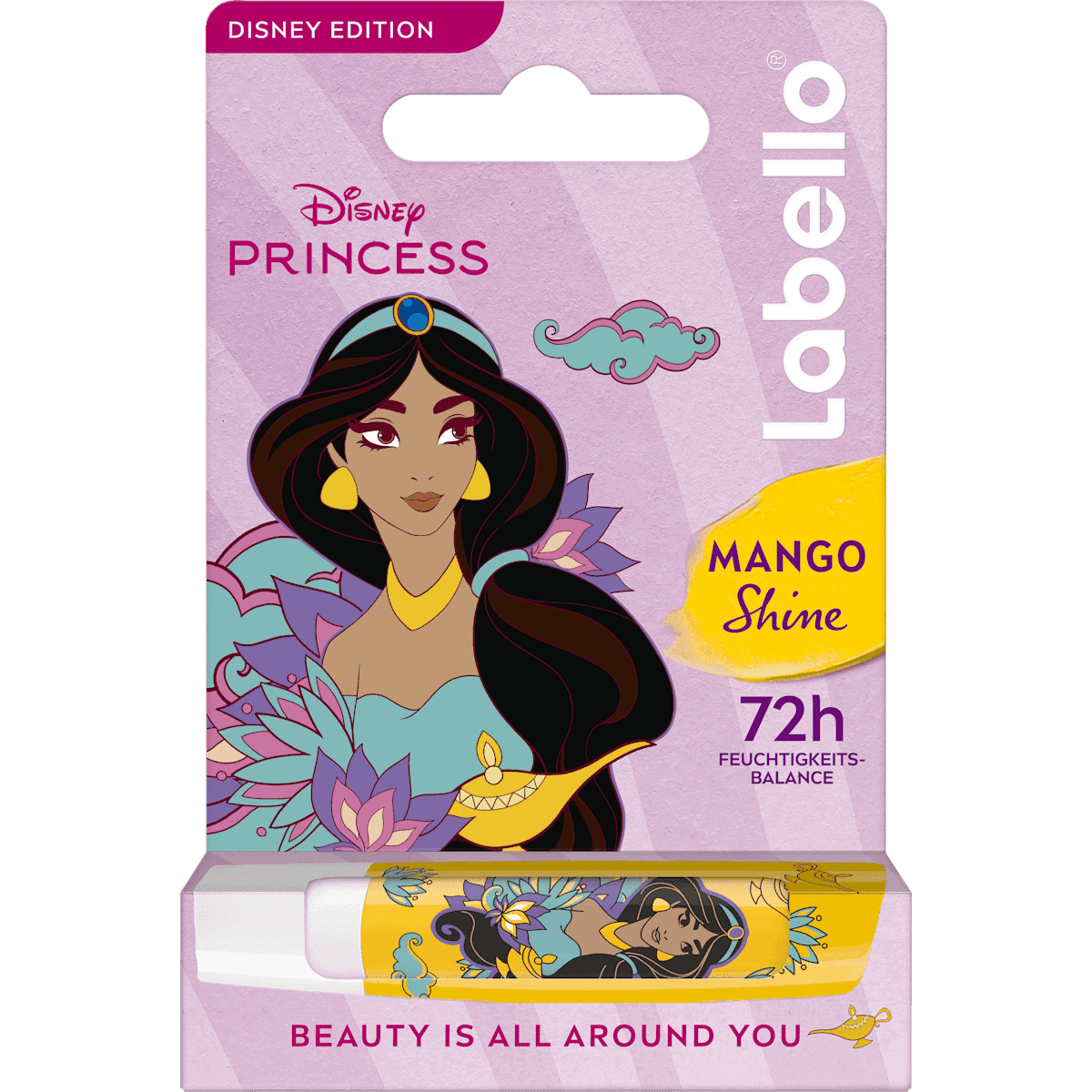 Labello lip care Disney Princess Jasmin Mango Shine, 4,8 g (Labello Lippenpflege Disney Princess Jasmin Mango Shine, 4,8 g) — authentic German product in Morocco