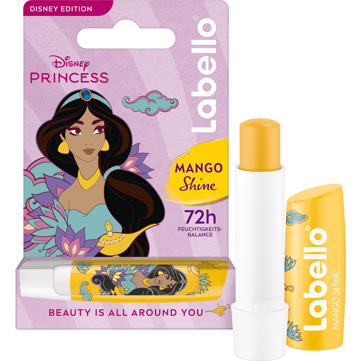 Labello lip care Disney Princess Jasmin Mango Shine, 4,8 g — authentic German product in Morocco