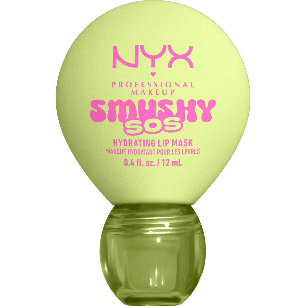 NYX PROFESSIONAL MAKEUP Masque lèvres Smushy SOS Hydrating 01 Green Sereni-Tea, 12 ml — produit allemand authentique au Maroc