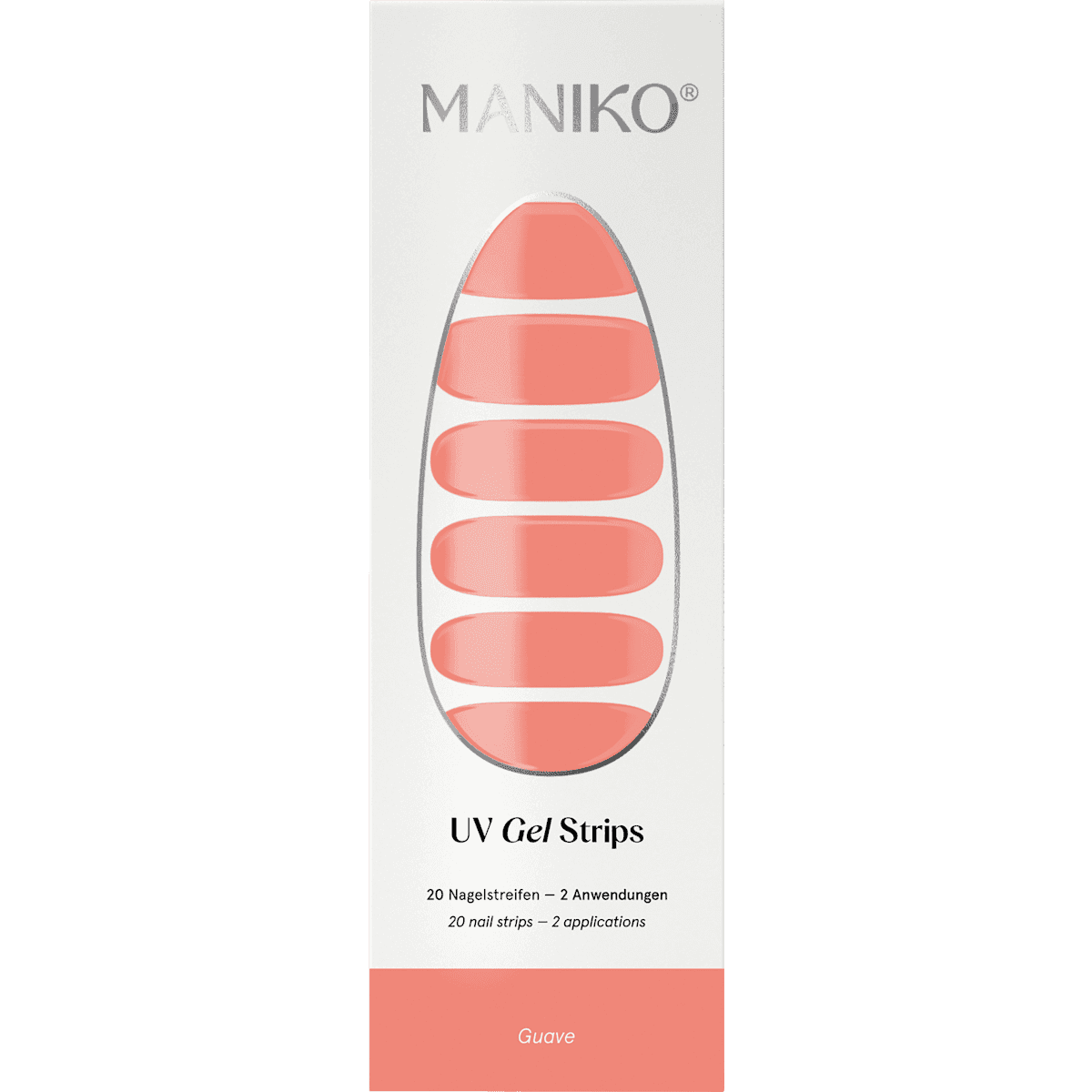 Maniko UV Gel Stickers ongles Guave, 20 pièces — produit allemand authentique au Maroc