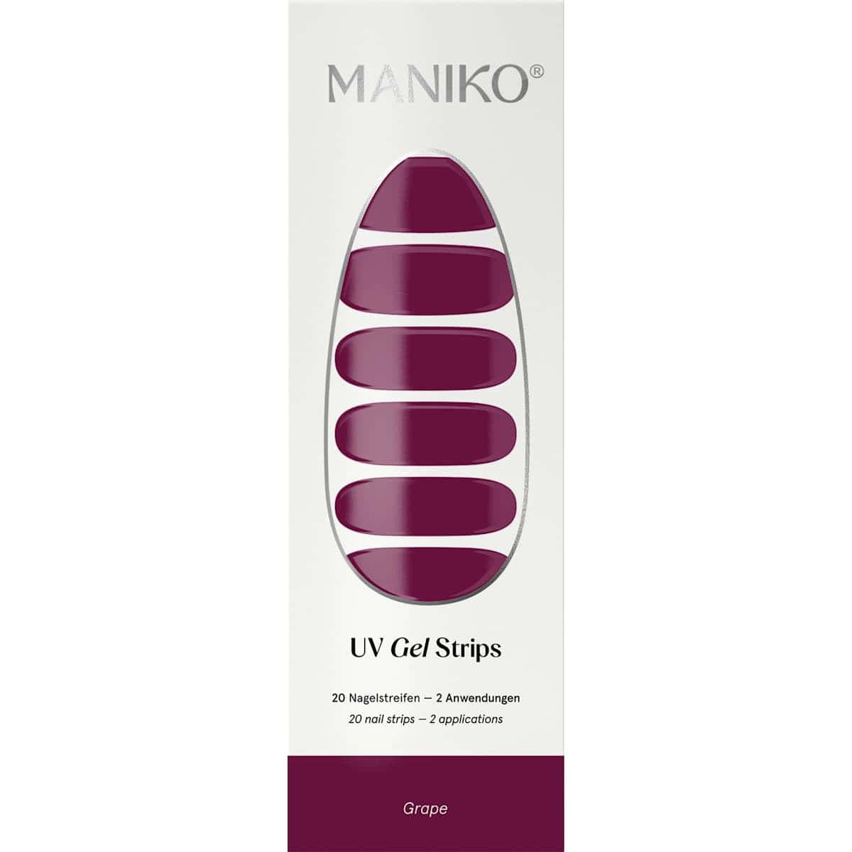 Maniko UV Gel Stickers ongles Grape, 20 pièces — produit allemand authentique au Maroc
