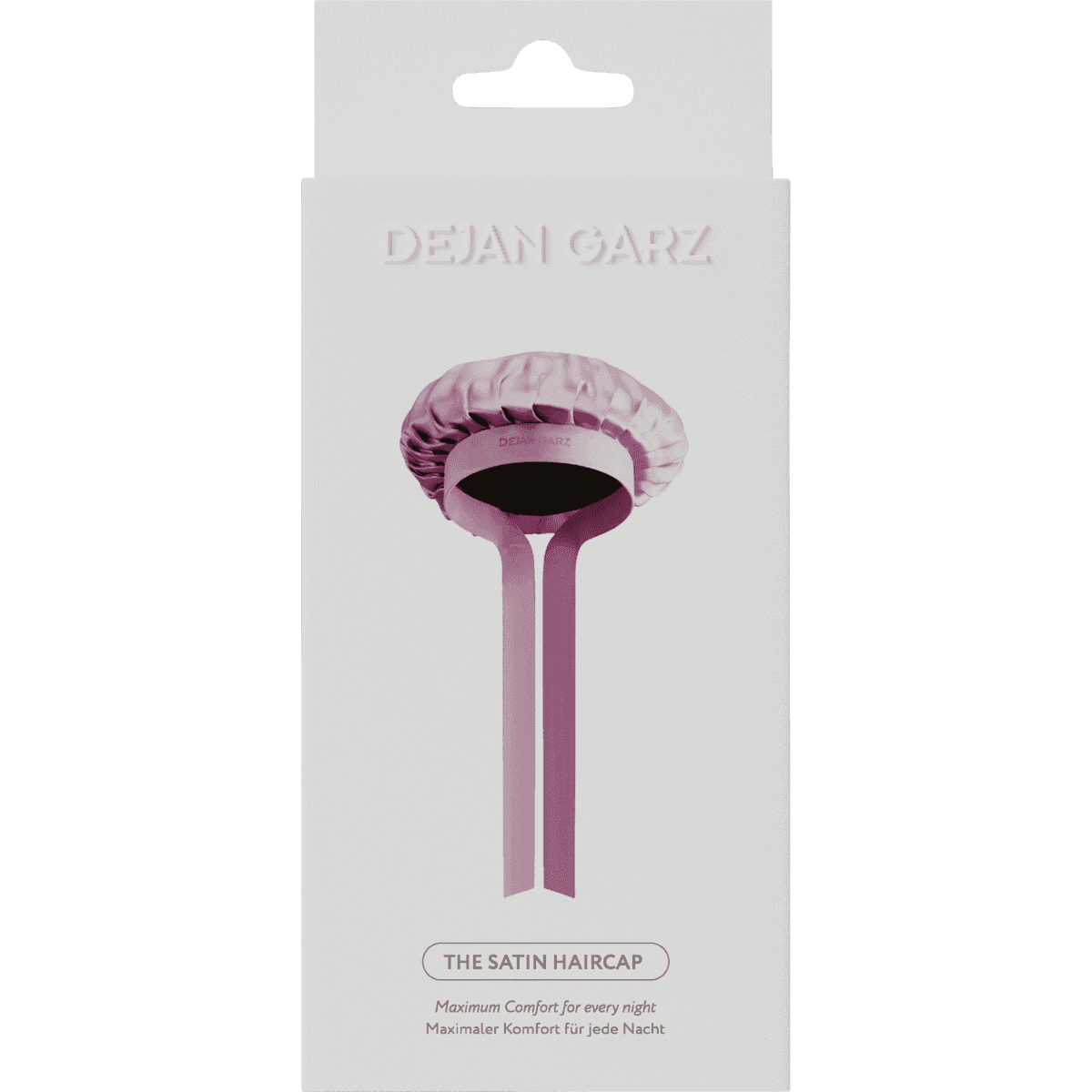 DEJAN GARZ Bonnet de séchage Satin, Purple, 1 pièce — produit allemand authentique au Maroc