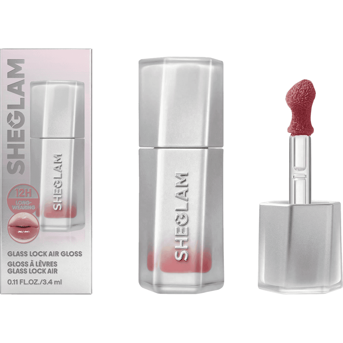 SHEGLAM Gloss Glass Lock Air 111 High Key, 3,4 ml (SHEGLAM Lipgloss Glass Lock Air 111 High Key, 3,4 ml) — منتج ألماني أصلي في المغرب