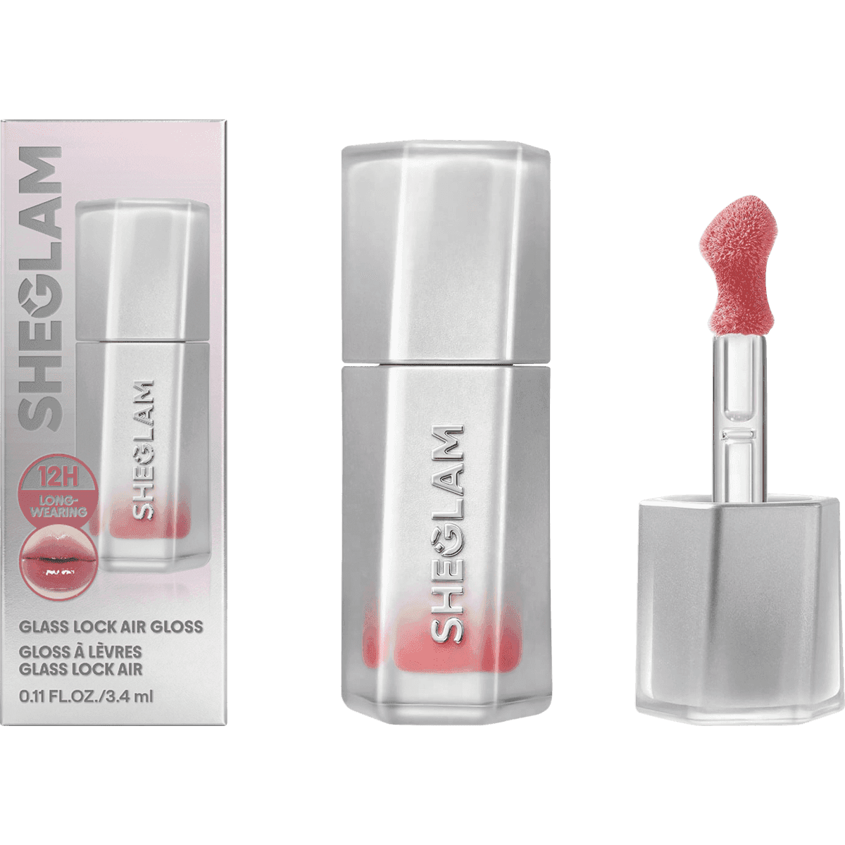 SHEGLAM Gloss Glass Lock Air 119 Make It Pop, 3,4 ml (SHEGLAM Lipgloss Glass Lock Air 119 Make It Pop, 3,4 ml) — منتج ألماني أصلي في المغرب